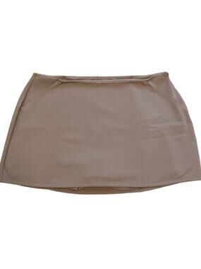Girlfriend Collective tan midi skirt skort shorts Women XXXL  #4094-WS-XXXL
